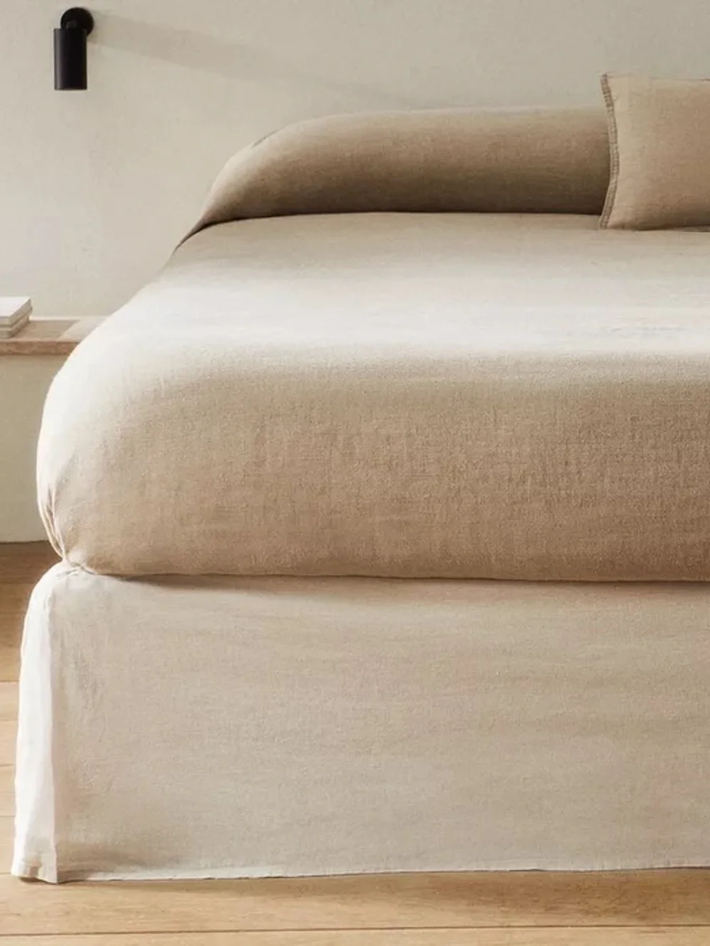 NWT Zara Home Faded Linen Bed Skirt